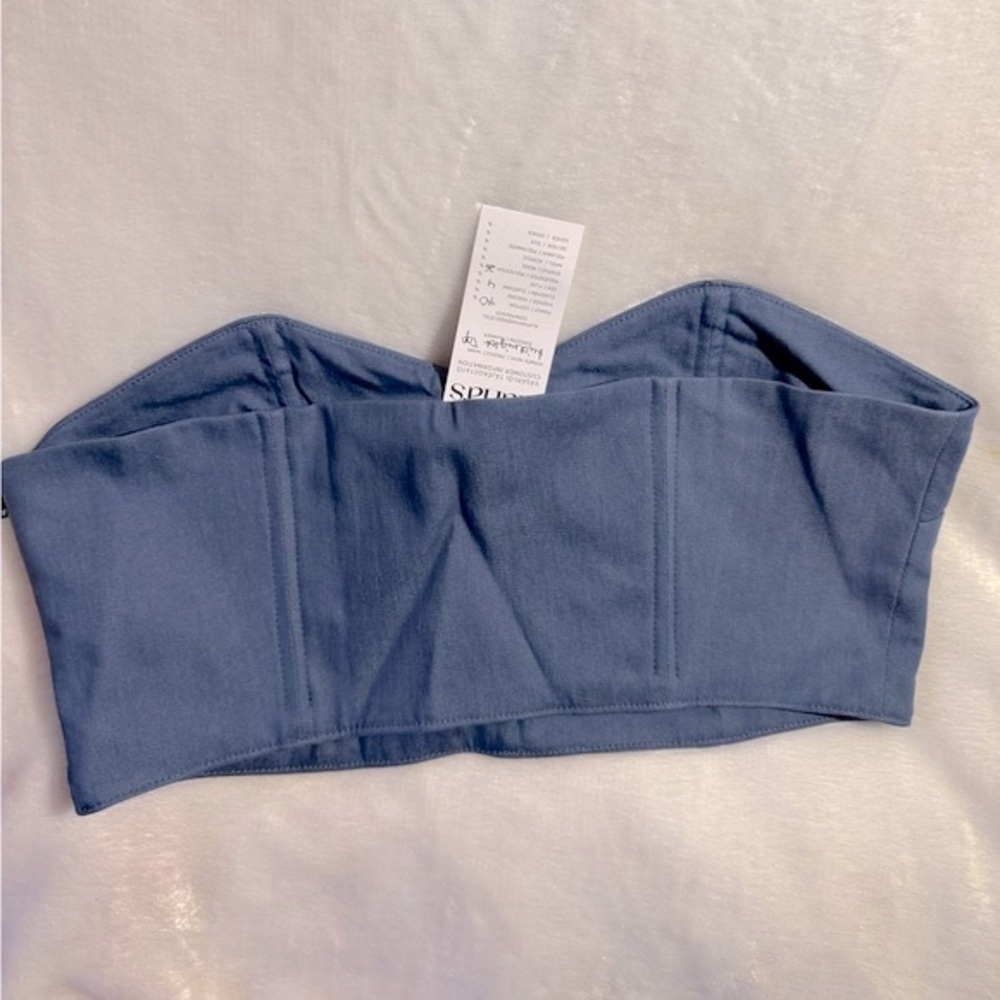 NANA’S Milano Denim Corset Top and Midi Pencil Skirt Set - Picture 10 of 16